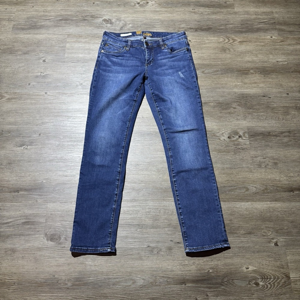 KUT from the Kloth Katy Boyfriend Jeans Women's Size 2 Blue Stretch Denim